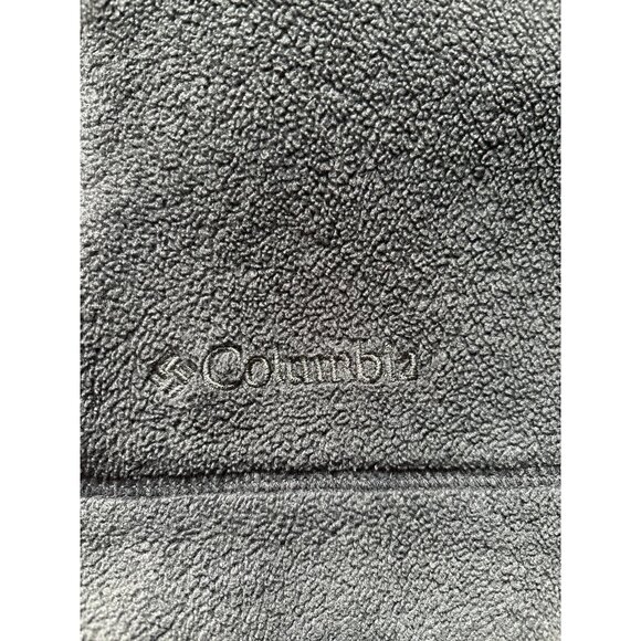 Columbia Fleece Vest Womens Large Black/Gray Full Zip Pockets Outdoor Hiking - Picture 4 of 8